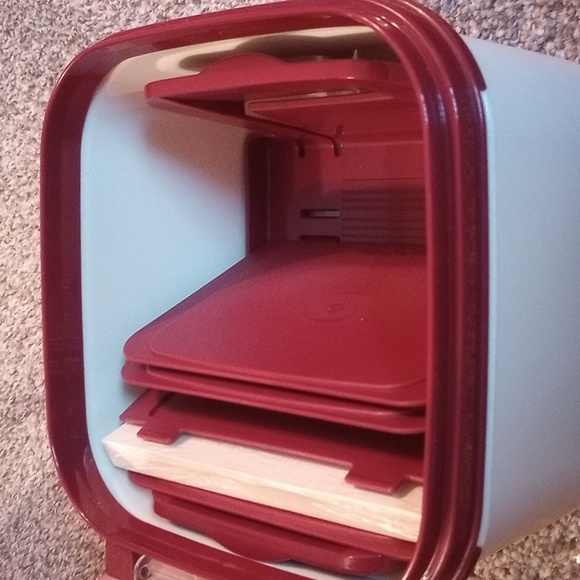 Tupperware Kitchen Plastic Recipe Box Tupperware Recipe Holder